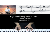 Right Here Waiting Piano | Cô Hoài Vy | Lớp Dạy Piano Cổ Điển Quận 12